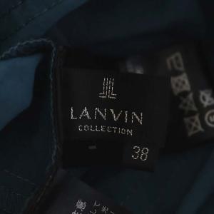 LANVIN COLLECTION ノースリーブワンピース ロング 38 ブルーグリーン