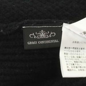 GRACE CONTINENTAL タートルネック ケーブルニット セーター 長袖 ウール 36 ブラック