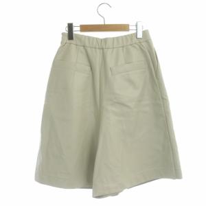 GRACE CONTINENTAL 21AW レイヤードショートパンツ キュロット フェイクレザー 36 ライトグレージュ
