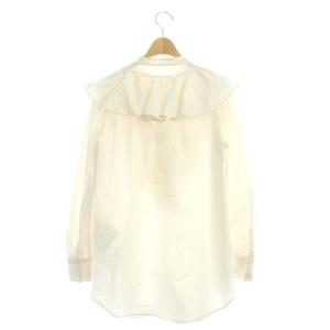 Diagram GRACE CONTINENTAL 21AW フリルスタンドカラー ブラウス プルオーバー 長袖 36 ライトベージュ