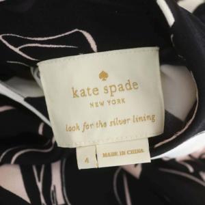 kate spade new york ボリュームスリーブワンピース 馬柄 ギャザー 4 マルチカラー