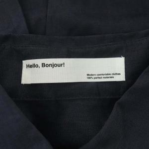 L'Appartement 21AW Ramie Half Sleeve Shirt シャツ 半袖 ロールアップ オーバーサイズ 紺 ネイビー