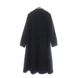 ANAYI 20AW ウールダブルフレアコート ロング 38 ブラック