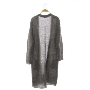 Deuxieme Classe MOHAIR BIG ニット カーディガン ロング トッパー グレー