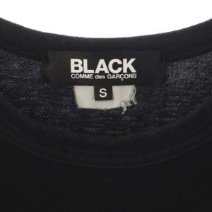 BLACK COMME des GARCONS AD2018 ドット 半袖 Tシャツ カットソー プルオーバー S 黒 白 ブラック ホワイト