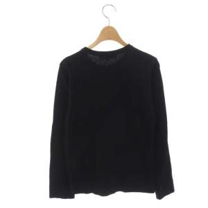 PLAY Comme des Garçons ワンポイント・レッド・ハート ロングTシャツ カットソー 長袖 M ブラック レッド