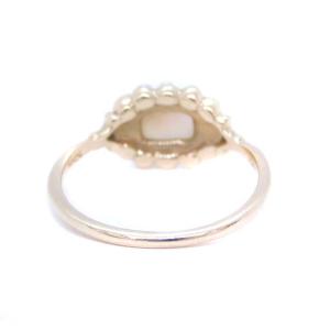 agete リング パール K14 11号 ゴールド