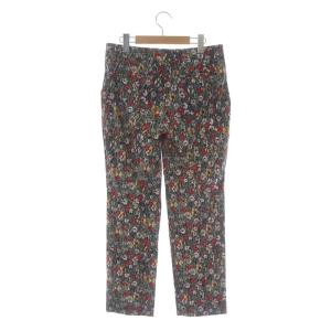 PRADA フラワープリントテーパードパンツ 花柄 40 マルチカラー