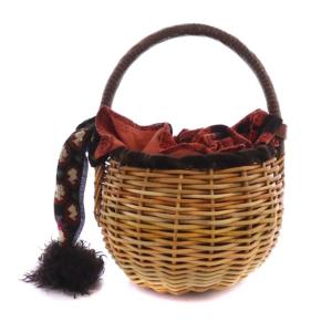 ebagos 2011AW かごバッグ ベルベット ベージュ