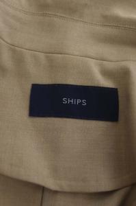 SHIPS トレンチコート ロング ベルトリボン ベージュ