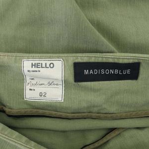 MADISONBLUE MI-MOLLET FLARE BACK SATIN SKIRT ロング フレア 02 カーキ