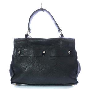 YVES SAINT LAURENT ミューズトゥ ハンドバッグ ワンハンドル ショルダーバッグ ブラック