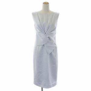 ノースリーブワンピース タイト ロング 36 ライトブルー