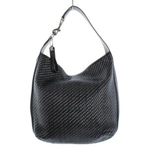 COACH パークエイバリーウーブン ホーボー ワンショルダーバッグ レザー ブラック