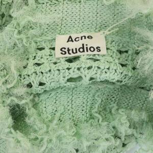 Acne Studios AYSANA DANCE ニット セーター メッシュ編み モックネック XS ミントグリーン