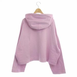 Acne Studios ロゴ クロップド パーカー プルオーバー フード S ピンク