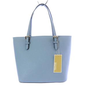MICHAEL KORS ジェット セット JET SET ミディアム ポケット トートバッグ レザー ブルー 水色