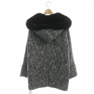 Diagram GRACE CONTINENTAL 21AW リングツイードコート モヘヤシルク混 36 オフホワイト グレー