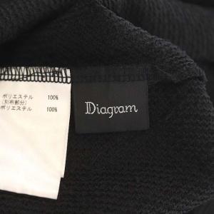 Diagram GRACE CONTINENTAL 22AW ニット フリンジトップ カットオフ プルオーバー フレンチスリーブ 36 ブラック