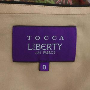 TOCCA リバティ LIBERTY 洗える STANLEYドレスワンピース 膝丈 ノースリーブ オーガンジー ボタニカル柄
