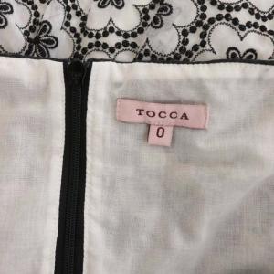 TOCCA 洗える LITTLE ANGEL ドレス ワンピース ロング ミモレ丈 ノースリーブ 花柄刺繍 0 モカ 白 ホワイト