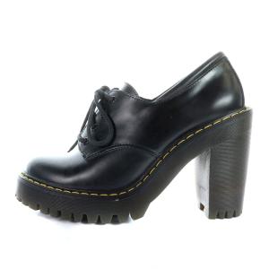 Dr.Martens SALOME 4ホール レースアップシューズ チャンキーヒール レザー UK3 ブラック