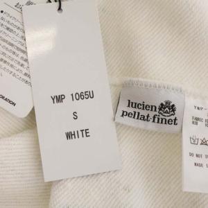 lucien pellat finet 22SS ペイントスプラッタースウェット トレーナー 半袖 裏パイル S 白 ホワイト マルチカラー