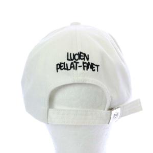 lucien pellat finet 帽子 野球帽 キャップ カーブバイザー スカル クリスタル F ホワイト
