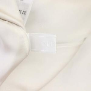 CELFORD 21SS プリーツラッフルスカート ロング フレア 38 ライトグレー