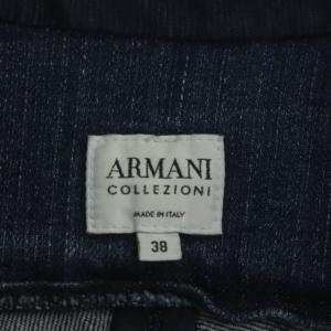 ARMANI COLLEZIONI デニムジャケット テーラード バックフレア 切替 コーデュロイ 38 ブルー