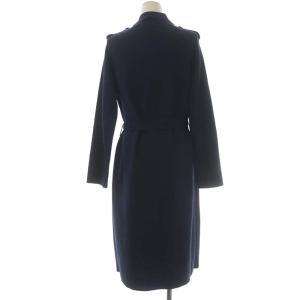 ANAYI ミラノリブトレンチコート ニット ダブル 38 ネイビー