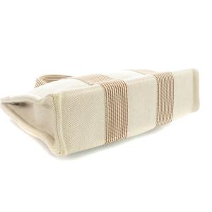 HERMES ニューフールトゥPM ハンドバッグ キャンバス べージュ