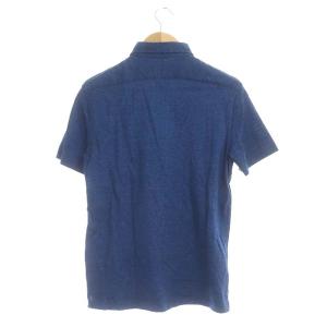 GUY ROVER ポロシャツ 裾刺繍 M ブルー