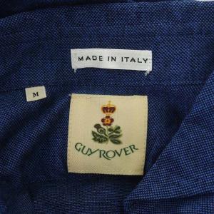 GUY ROVER ポロシャツ 裾刺繍 M ブルー