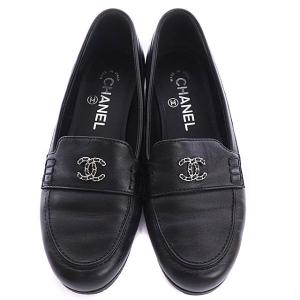 高価買取中】CHANEL シャネル ココマーク チェーン ローファー レザー