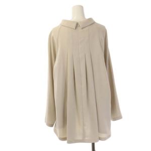 ADORE 21SS ドライジョーゼットブラウス プルオーバー リボンベルト付き 38 ライトグレージュ