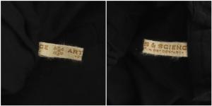 ARTS&SCIENCE リネン ワイドパンツ ストレート ギャザー イージー 1 黒 ブラック