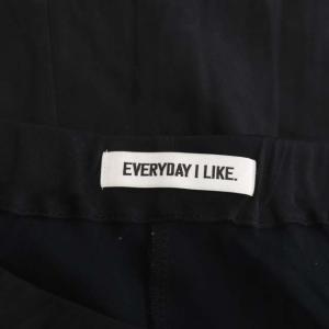 EVERYDAY I LIKE 21SS Deuxieme Classe取扱 Cu/R マキシスカート ロング セミフレア ブラック