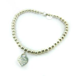TIFFANY&Co. リターントゥ ミニハート ボールチェーン ブレスレット AG925 シルバー シャンパンゴールド色
