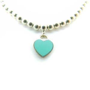 TIFFANY&Co. リターントゥ ミニハート ボールチェーン ブレスレット AG925 シルバー シャンパンゴールド色