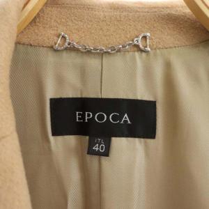 EPOCA チェスターコート ミドル丈 アンゴラ 40 ベージュ