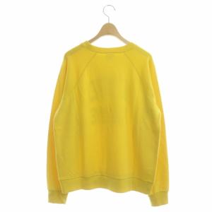 Shinzone 22SS ロゴプリントスウェット 長袖 裏パイル プルオーバー F 黄
