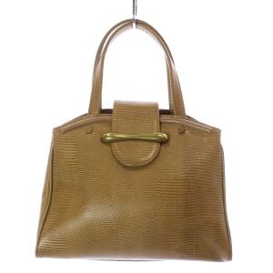 ハンドバッグ レザー 茶色 ブラウン