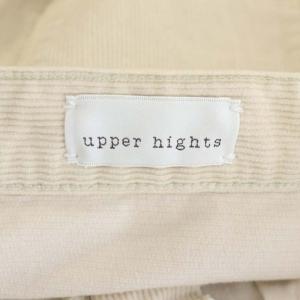 upper hights コーデュロイパンツ ワイド ストレッチ カットオフ 25 ライトベージュ