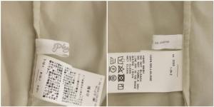 Plage 20SS Military wash シャツ チュニック丈 長袖 ステンカラー ベージュ