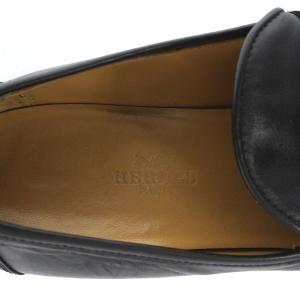 HERMES コンスタンス ローファー チャンキーヒール レザー 23cm 黒