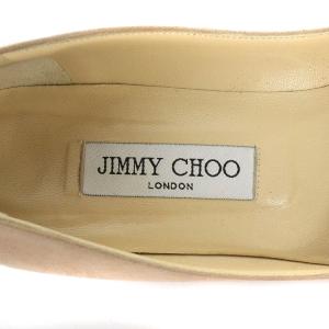 JIMMY CHOO TAYLOR パンプス ポインテッドトゥ スエード ウェッジソール 37 ピンク