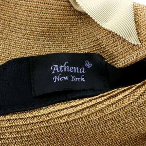 Athena New York Risako ペーパーハット 麦わら帽子 ベージュ