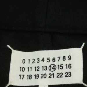 Martin Margiela 14 16SS コットン リネン ストレート ジーンズ ボタンフライ 48 ブラック