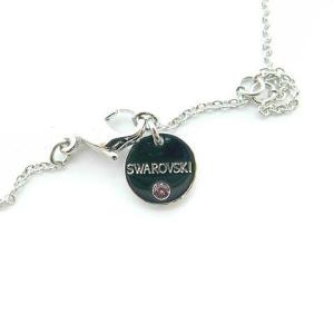 SWAROVSKI ハローキティ コラボ ネックレス ハート ラインストーン シルバー色 ホワイト